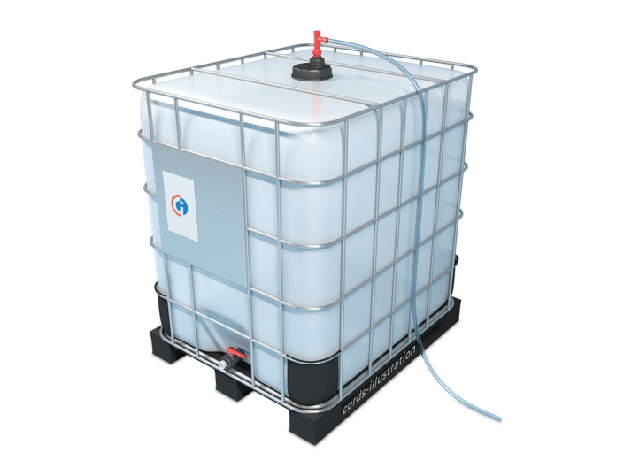 IBC-Container mit Sauglanze