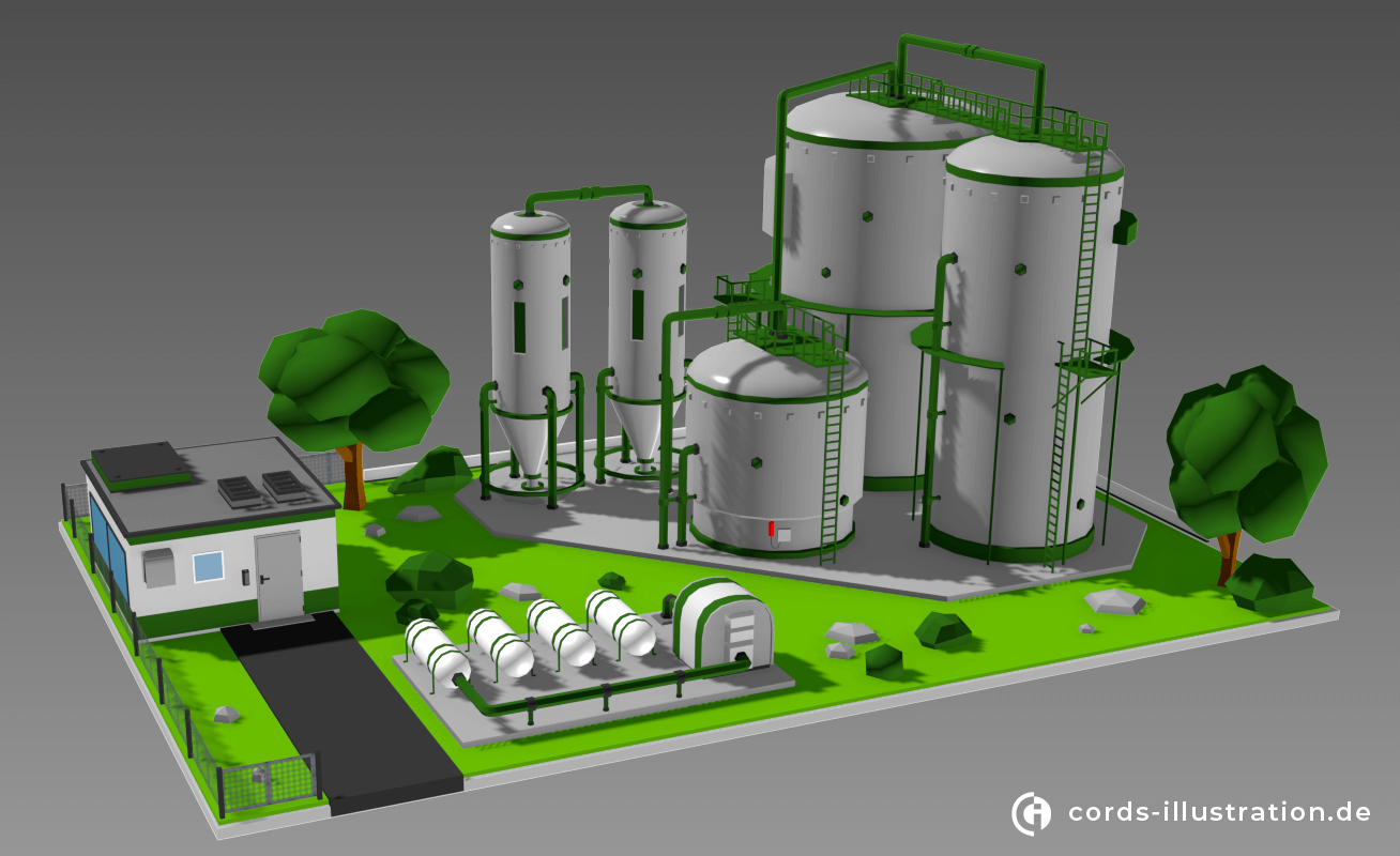 lowpoly-industrieanlage